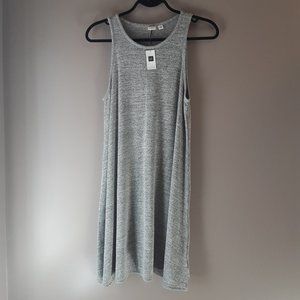Gap New! Grey Sleeveless Tank A-line Jersey Dress Size Medium Petite
